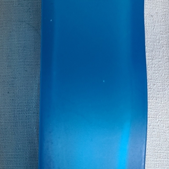 IKEA Skämt Frosted Glass Blue Wavy Bud Flower Vase Squiggle Wave Shape Retro - Picture 3 of 7